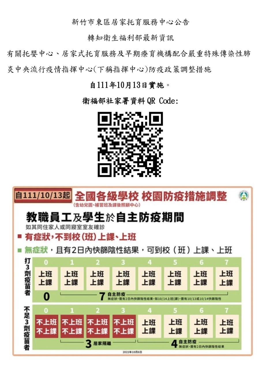 111/10/13 COVID-19防疫公告(標題圖檔)