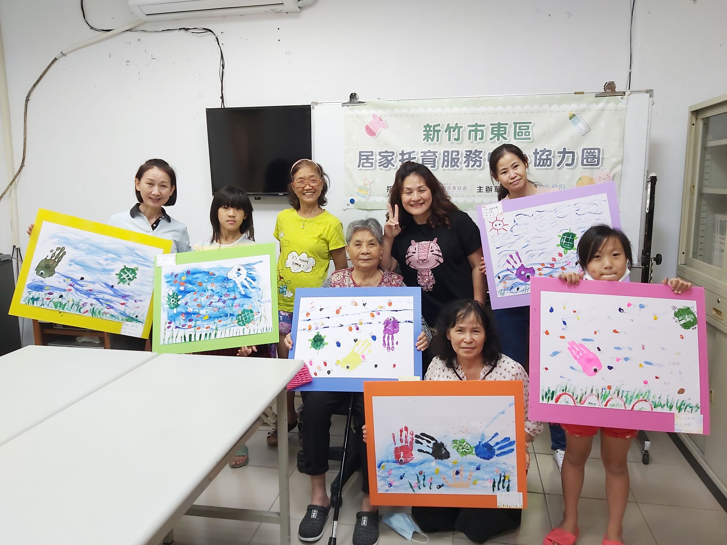 04月16日海鷗組-幼兒美勞創作~掌印畫教學(標題圖檔)